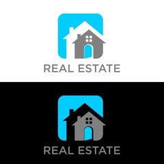 Real Estate and construction vector logo design template. House abstract concept icon.