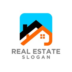 Real Estate and construction vector logo design template. House abstract concept icon.