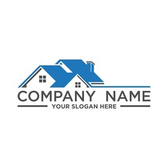 Real Estate and construction vector logo design template. House abstract concept icon.