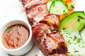 Traditional Kebab with sauce