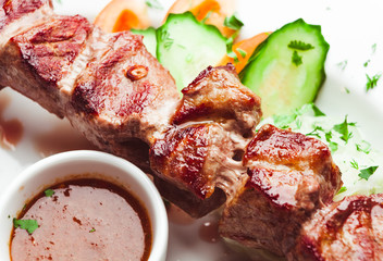 Traditional Kebab with sauce