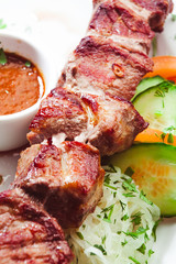 Traditional Kebab with sauce