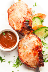 Traditional Kebab with sauce