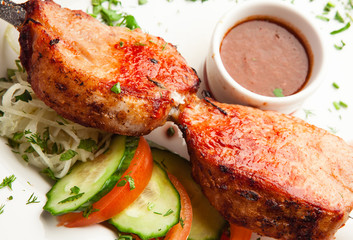 Traditional Kebab with sauce