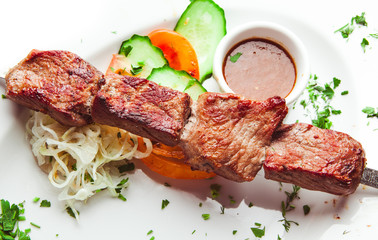 Traditional Kebab with sauce