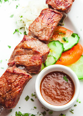 Traditional Kebab with sauce