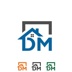 Real Estate and construction vector logo design template. House abstract concept icon.