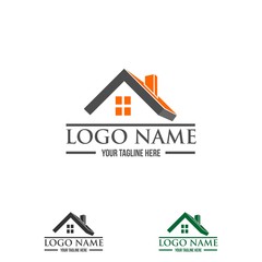 Real Estate and construction vector logo design template. House abstract concept icon.