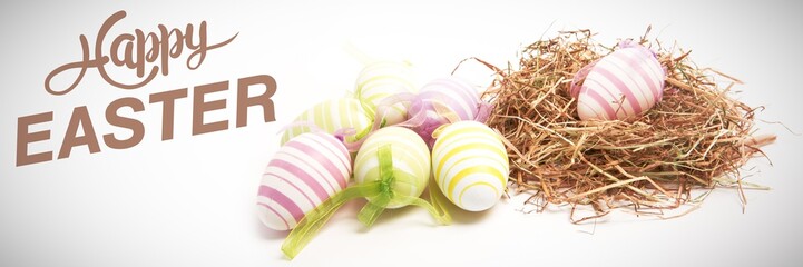 Composite image of happy easter graphic