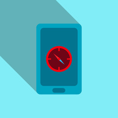 Abstract style modern and vintage mobile gadgets