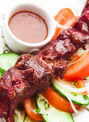 Traditional Kebab with sauce