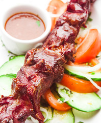 Traditional Kebab with sauce