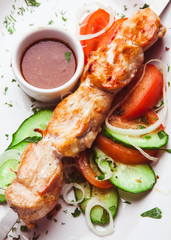 Traditional Kebab with sauce