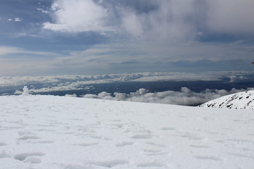 Fototapeta na wymiar Etna on top
