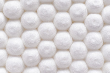 Cotton sticks close-up background texture