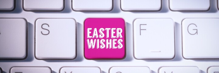 Composite image of easter greeting