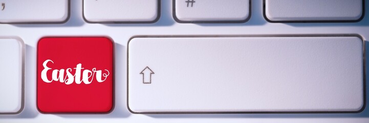 Composite image of easter greeting