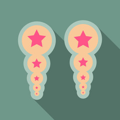 Pearl earrings icon. Outline illustration of pearl earrings vector icon for web design isolated on background