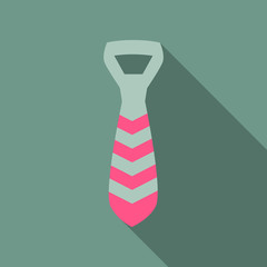 Tie Icon in trendy flat style isolated on background. Necktie symbol for your web site design, logo, app, UI. Vector illustration