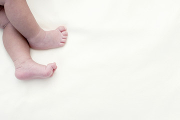 Baby feet newborn.