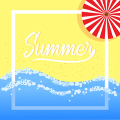summer background greeting and sale