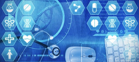 Composite image of medecine