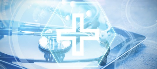 Composite image of cross