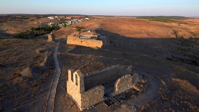 Ciudad romana de Valeria,yacimiento romano  en la Hoz del r&iacute;o Gritos en la localidad de Valeria, municipio de Las Valeras, provincia de Cuenca, Castilla La Mancha (Espa&ntilde;a)