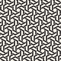 Vector seamless abstract shapes pattern. Modern stylish stripes texture. Repeating geometric tiles