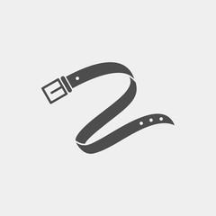Belt flat vector icon. Accessory flat vector icon