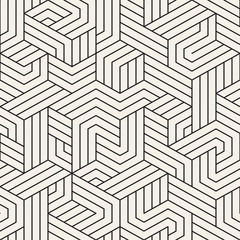 Vector seamless pattern. Modern stylish abstract texture. Repeating geometric