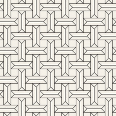 Vector seamless pattern. Modern stylish abstract texture. Repeating geometric tiles