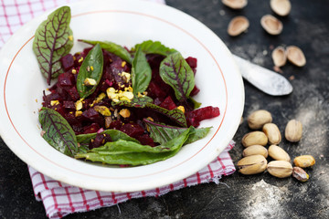 beet root salad with herbs