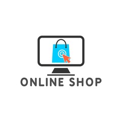 online shop logo vector