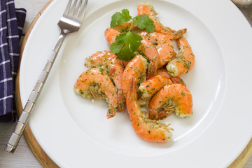 Fototapeta premium queues de crevettes