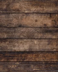 Poster Rustic grunge weathered wooden planks background, sharp and highly detailed © nevodka.com