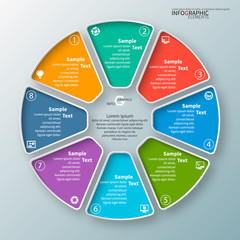 Abstract 3D Paper Infographics