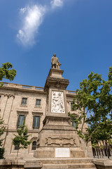 Fototapeta na wymiar Monument of Antoni Lopez y Lopez - Barcelona Spain
