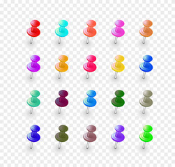 Set multicolored buttons
