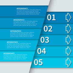 Abstract 3D Paper Infographics