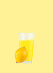 Tasty lemon juice and lemon