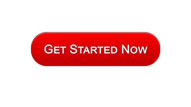 Get started now web interface button red color, business strategy, internet
