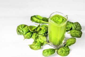 smoothie, green spinach cocktail