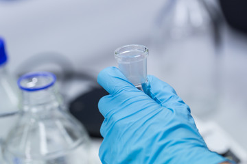 Equipment for analyze chemical in laboratory.