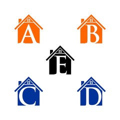 Real Estate and construction vector logo design template. letter logo concept. Buildings abstract concept icon.