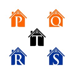 Real Estate and construction vector logo design template. letter logo concept. Buildings abstract concept icon.