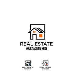 Real Estate and construction vector logo design template. letter logo concept. Buildings abstract concept icon.