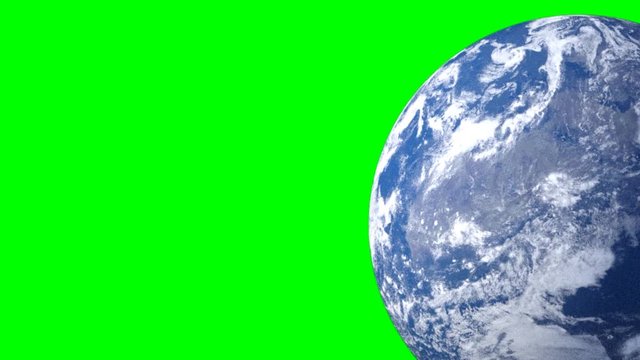 Pianeta terra su sfondo chroma key