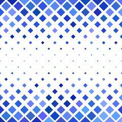 Abstract diagonal square pattern background - geometric vector graphic from squares in blue tones