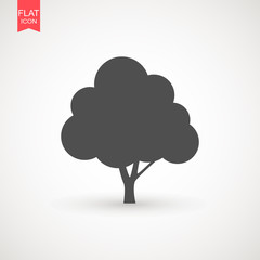 Tree icon vector illustration in trendy flat style isolated on white background. Tree symbol for your web site design, logo, app, UI. Vector illustration, EPS10